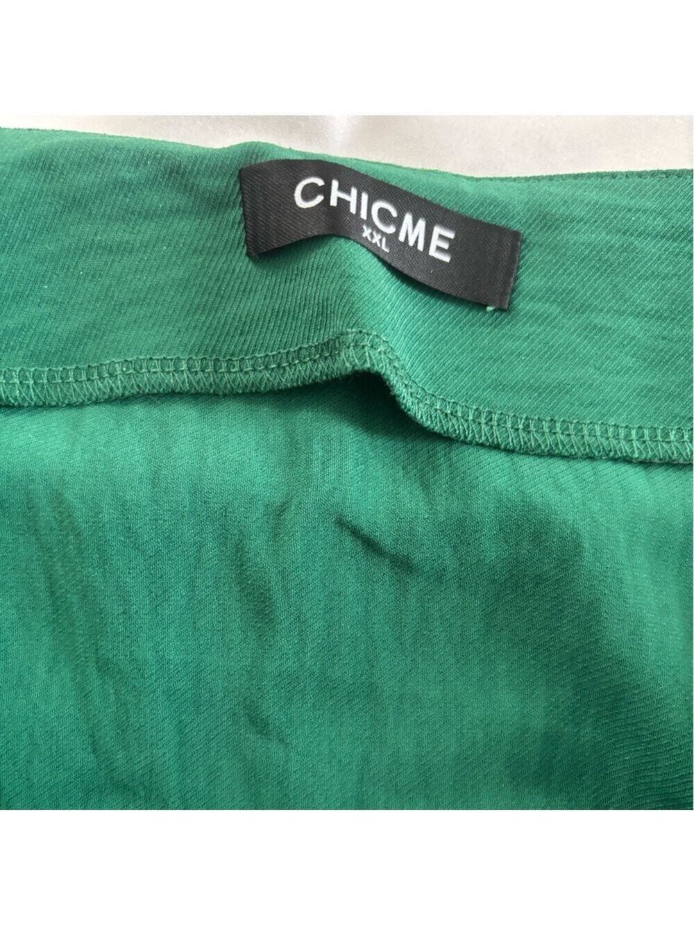 ChicMe Off Shoulder Emerald Green Blouse Women's - Picture 8 of 10